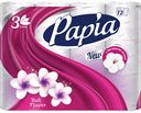 Туалетная бумага Papia Bali Flower 3 слоя, 12 рулонов