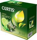Чай Curtis Fresh Mojito зелёный ароматизированный в пакетиках, 20х1.47г