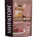 Сухой корм для домашних кошек Мираторг Extra Meat, 400 г