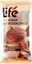 Мороженое ЛЕНТА LIFE Шоколадное 15%, без добавления сахара, без змж, вафельный стаканчик