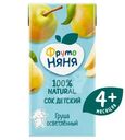 Сок ФрутоНяня грушевый без сахара, 200мл