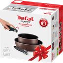 Набор посуды TEFAL Ingenio 3 предмета: ковш 20см, сковорода-вок 26см, съемная ручка