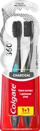 Зубная щетка COLGATE 360 Уголь, средней жесткости