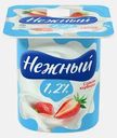 Продукт йогуртный с соком клубники Нежный 1.2% 100г