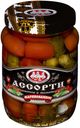 Ассорти «Скатерть-Самобранка» корнишоны и томаты черри, 680 г