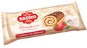 Рулет бисквитный "Яшкино" со вкусом клубники и сливок, 200г