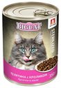 Влажный корм Big Cat Sterilized для кошек телятина-кролик 350 г