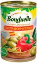 Оливки Bonduelle Мансанилья со сладким перцем, 314 мл