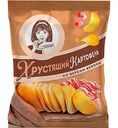 Чипсы картофельные Хрустящий картофель в ломтиках со вкусом Бекона, 160г