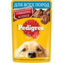 Корм влажный Pedigree с говядиной в соусе для взрослых собак всех пород 85г