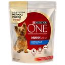 Корм сухой для собак PURINA ONE®, Уже взрослая, говядина-рис, 600г