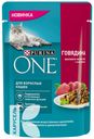 Корм PURINA ONEдля кошек говядина и морковь 75г