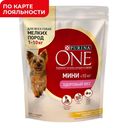 Корм для собак PURINA ONE®, Любитель поесть, индейка-рис, 600г