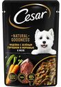 Влажный корм для взрослых собак Cesar Natural Goodness Индейка с зеленым горошком и морковью в желе, 80 г