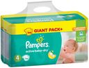 Подгузники Pampers Active Baby-Dry Maxi, 4 размер, (8-14 кг), 106 шт