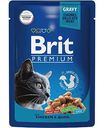 Влажный корм для стерилизованных кошек Brit Premium Цыпленок и перепелка в соусе, 85 г