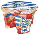 Творожное зерно Простоквашино в сливках с клубникой 5%, 140г