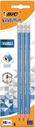 Карандаш чернографитовый c ластиком BIC Evolution Triangle трёхгранный корпус, 3 шт