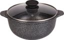 Кастрюля HOMECLUB Glow, литой алюминий, со стеклянной крышкой, 3л, Арт. 1703-11-10-Л