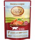 Корм для взрослых кошек Nature's Table Лосось в соусе, 85 г
