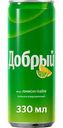 Напиток Добрый Лимон-Лайм, 0,33 л