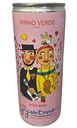 Вино игристое Vinho Verde Жигантонеш розовое полусухое 9,5 % алк., Португалия, 0,25 л