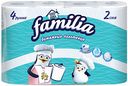 Полотенца бумажные Familia с тиснением белые 2 слоя, 4 рулона