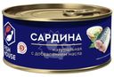 Сардина Fish House тихоокеанская натуральная с добавлением масла 245г
