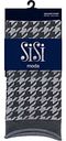 Носки женские SiSi Inverso Гусиная лапка цвет: чёрный/серый размер: единый, 70 den