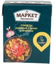 Томаты с луком и чесноком резаные Маркет Перекрёсток, 390г