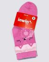 Носки детские INWIN Kids, высокая посадка, розовые с полосками, Арт. 
FKSG-05-P, 5пар