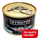 КУРИЛЬСКИЙ БЕРЕГ Скумбрия курильская нат 250г ж/б с кл:24