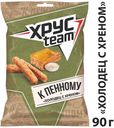 Сухарики ржаные Хрусteam К Пенному со вкусом холодца с хреном, 90 г