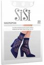 Носки женские SiSi Macropois в крупный горошек цвет: bianco/белый размер: единый, 20 den