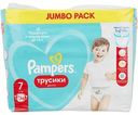 Подгузники-трусики Pampers Pants P7 7 (17+ кг), 34 шт.