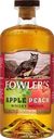 Настойка FOWLERS Яблоко-персик с виски 35%, полусладкая