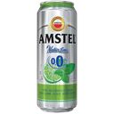 Напиток пивной АМСТЕЛ безалкогольный Лайм и мята нефильтрованный, 0,43л