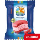 Мороженое Коровка из Кореновки, пломбир и макаронс, малина, 15%, 70 г