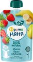 Десерт ФРУТОНЯНЯ из яблок бананов и клубники, с 7 месяцев