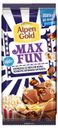 Шоколад Alpen Gold Max Fun молочный с мармеладом колой попкорном и карамелью, 160 г