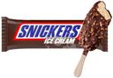 Мороженое эскимо Snickers молочное с карамелью и арахисом в глазури 5%, 65г