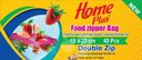 Пакеты Home Plus для хранения пищи с замком Double zip 18х20см 40шт.