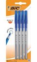 Набор ручек шариковых Bic Round Stic Exact , синих, 4 шт.