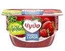 Десерт творожный Чудо воздушный клубника-земляника 4%, 100г