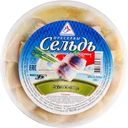 Сельдь Мурманфиш тихоокеанская филе-кусочки в белом вине 400г