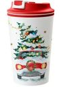 Термостакан Phibo Новый год с клапаном и декором 350мл