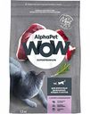 Корм для взрослых домашних кошек сухой Alphapet Wow Утка и Потрошки, 1,5 кг