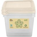 Набор контейнеров для продуктов Plast Team Green Republic Artichoke цвет: молочный туман, 750мл 3 шт.