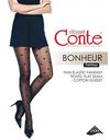 Колготки женские Conte Fantasy Bonheur с сердечками цвет: nero/чёрный, 20 den, 4р-р
