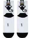 Носки женские Conte Classic с пикотом Black Cat цвет: белый/чёрный/жёлтый, 23 (36-37) р-р